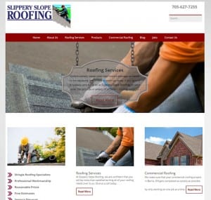 slippery roofing website