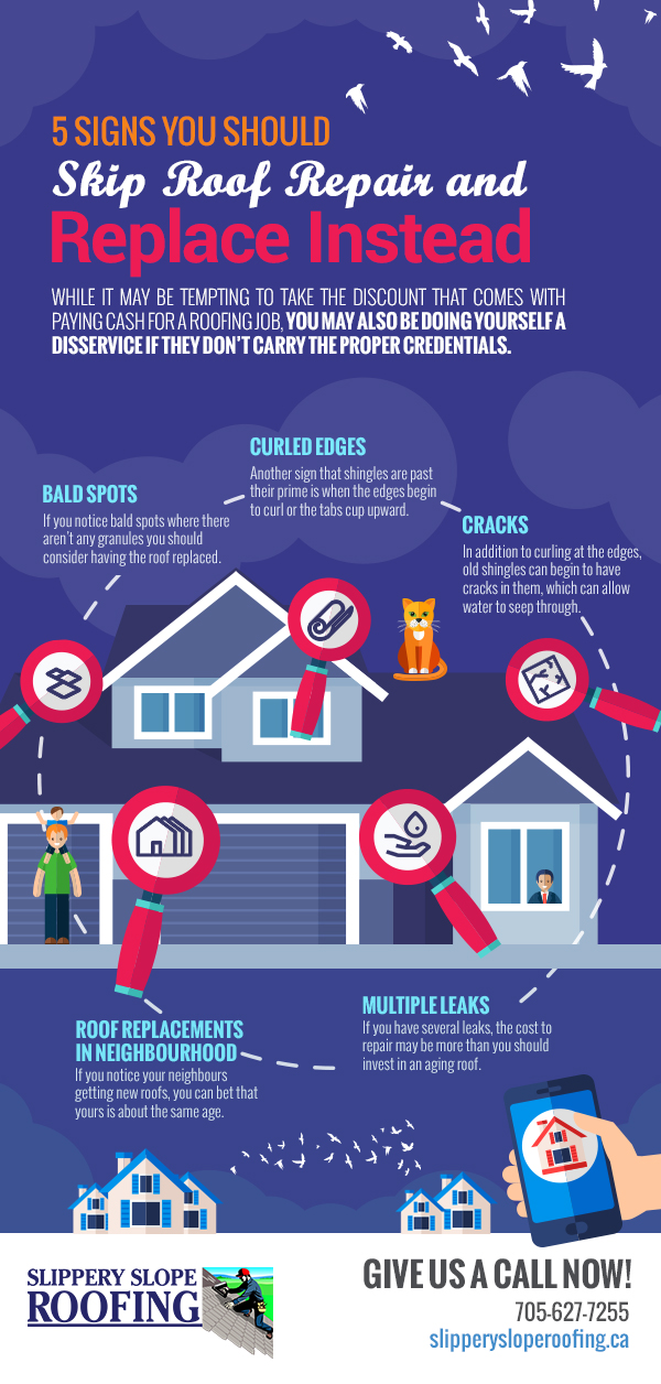 5 Signs You Should Skip Roof Repair and Replace Instead [infographic]